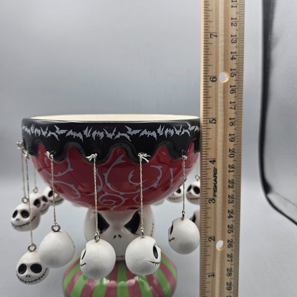 Nightmare Before Christmas Disney Jack Skellington Rare Pedestal Candy Bowl Dish - Picture 4 of 6